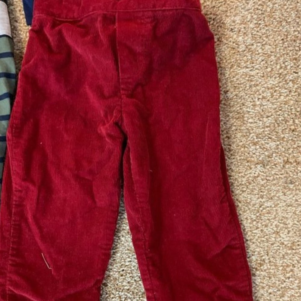 Starting Out burgandy corduroy pants 18M